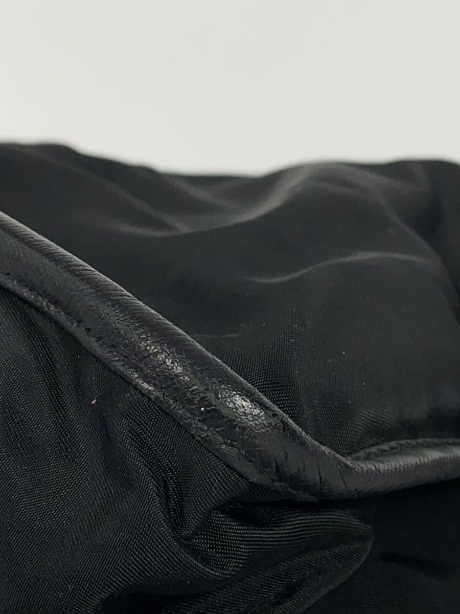 PRADA Shoulder Bag Nylon BLK Hardware Deteriorated Corner Wear 7