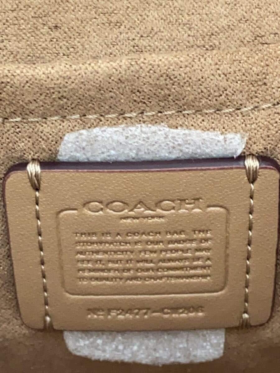 COACH Shoulder Bag BEG All Over Pattern cw206 5
