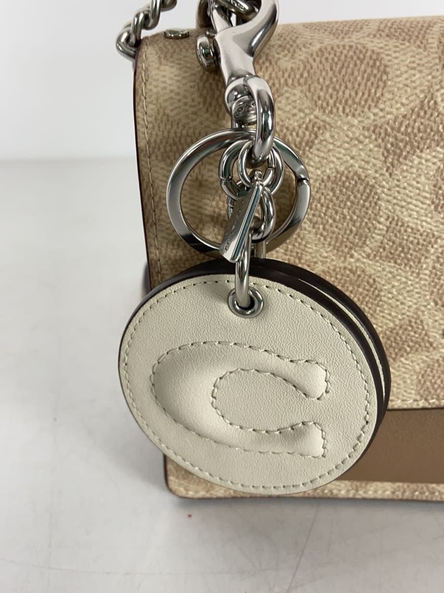 COACH Shoulder Bag BEG All Over Pattern cw206 7
