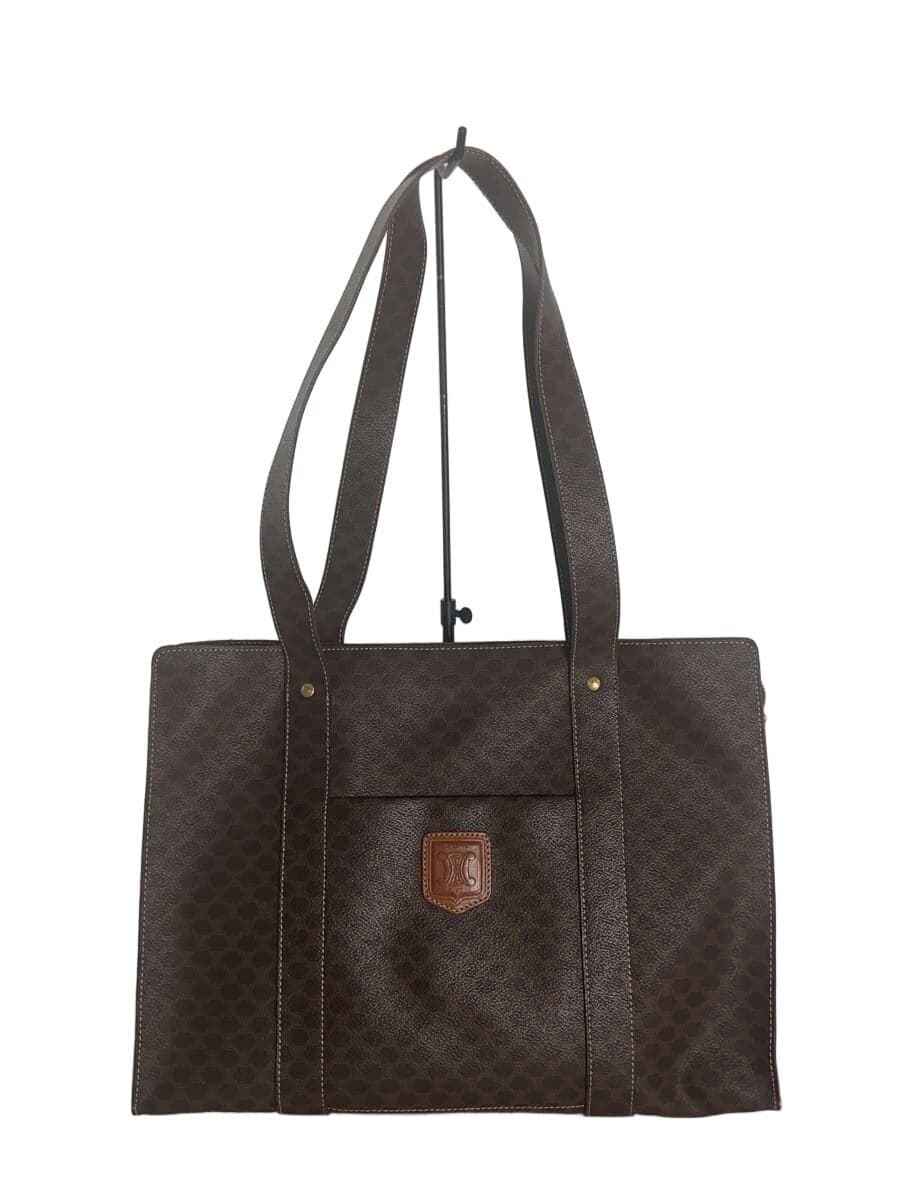 CELINE tote bag leather BRW all-over pattern