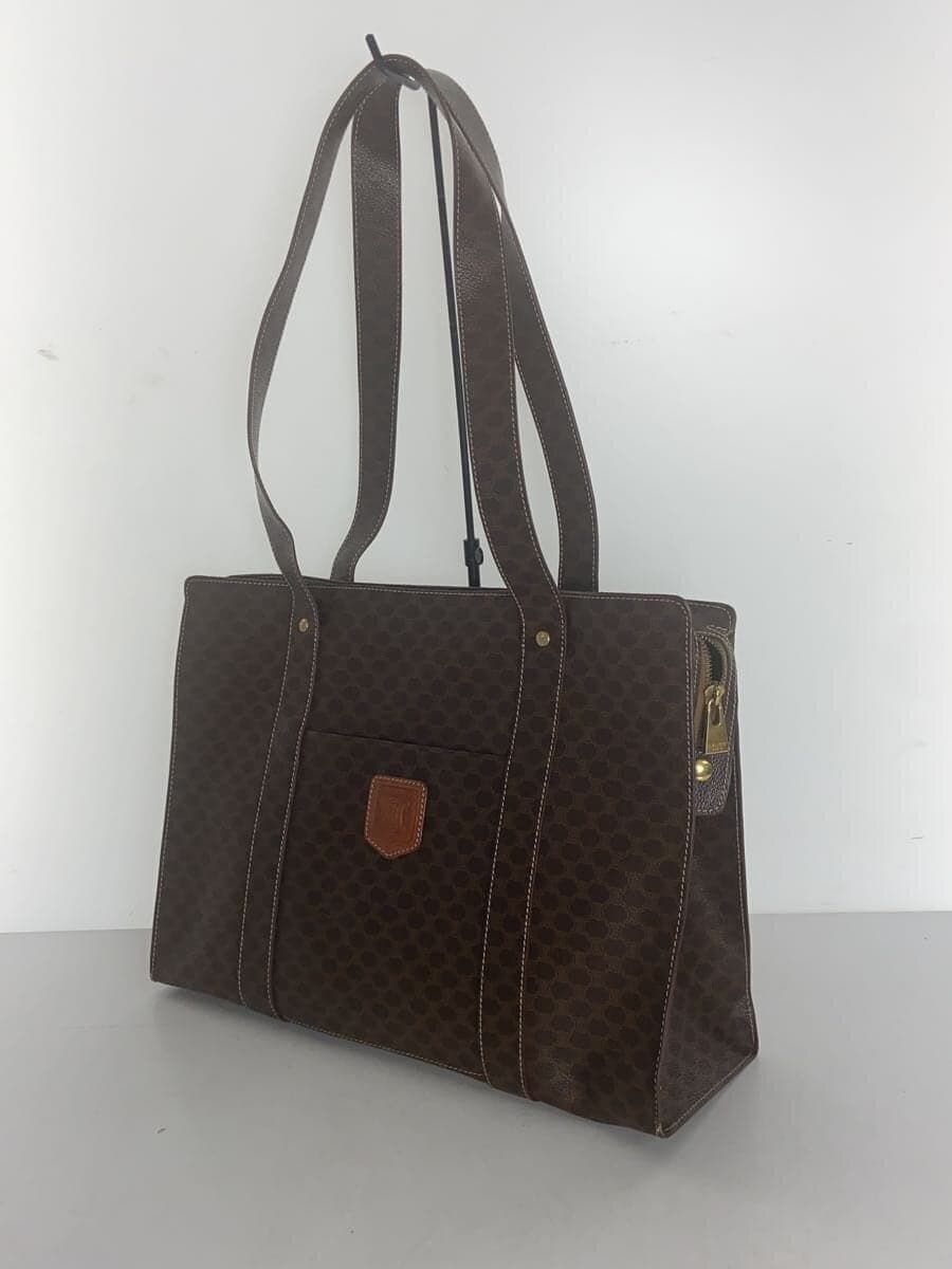 CELINE tote bag leather BRW all-over pattern 2