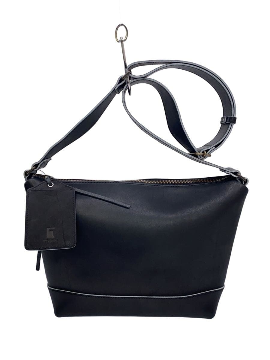 TRION Shoulder Bag Leather BLK