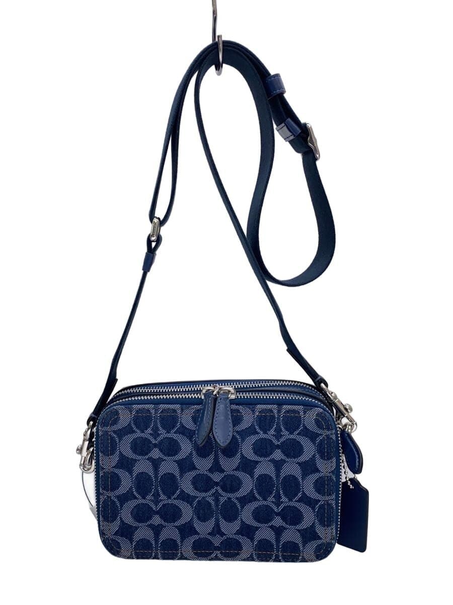 COACH Shoulder Bag NVY All Over Pattern
