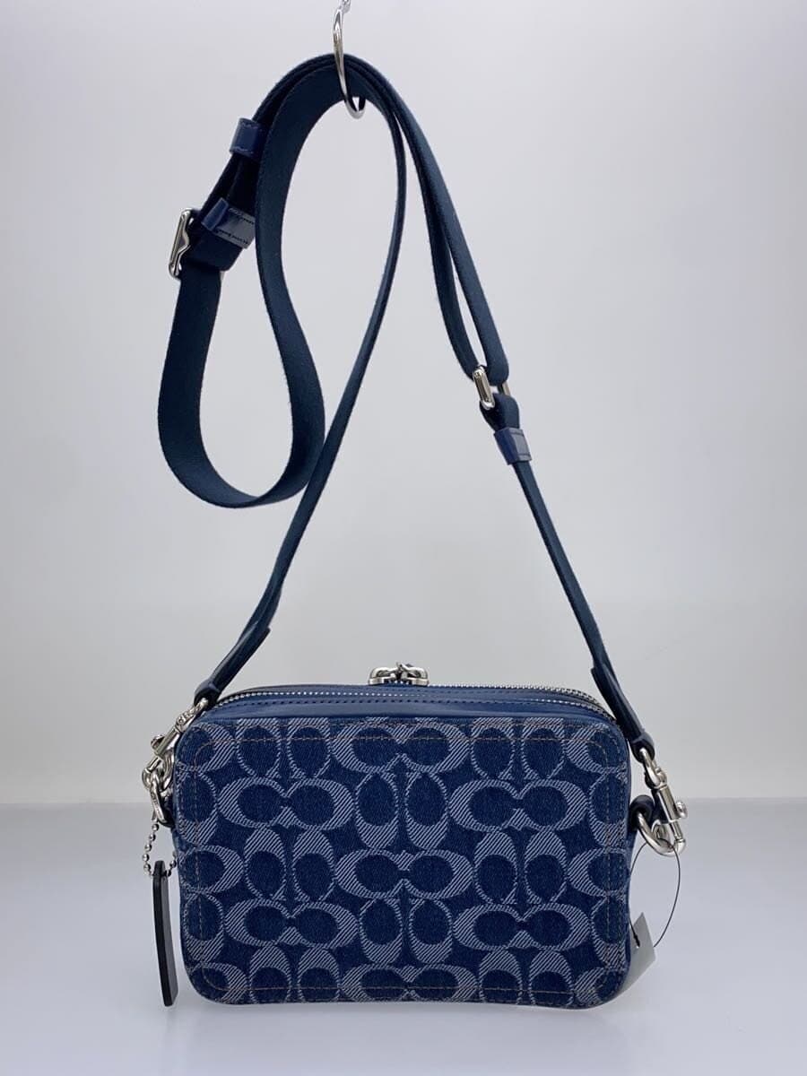 COACH Shoulder Bag NVY All Over Pattern 3