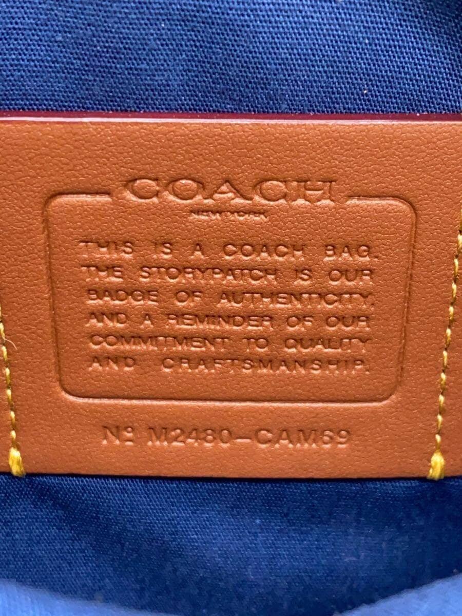 COACH Shoulder Bag NVY All Over Pattern 5