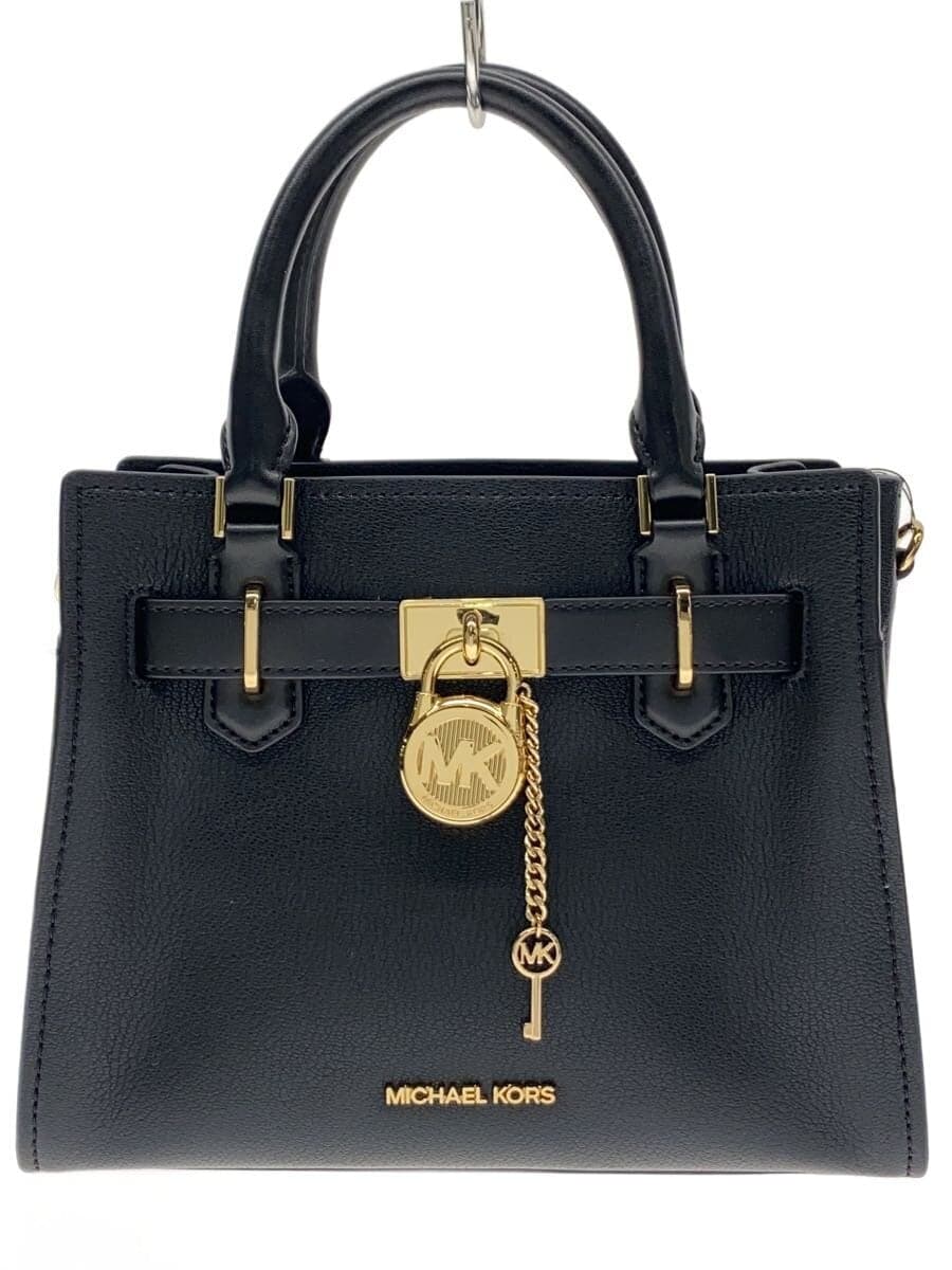 MICHAEL KORS handbag leather black plain 35T1GHMS1L