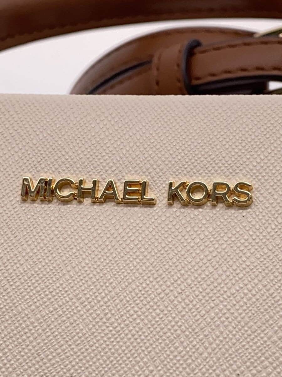 MICHAEL KORS Shoulder Bag Faux Leather BEG Solid 35F5G6AM1T 5