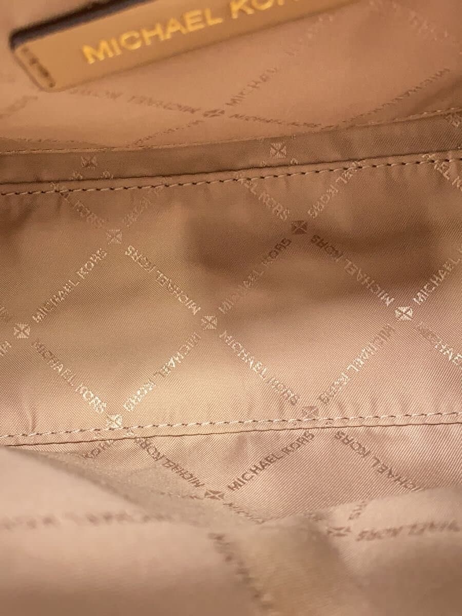 MICHAEL KORS Shoulder Bag Faux Leather BEG Solid 35F5G6AM1T 6