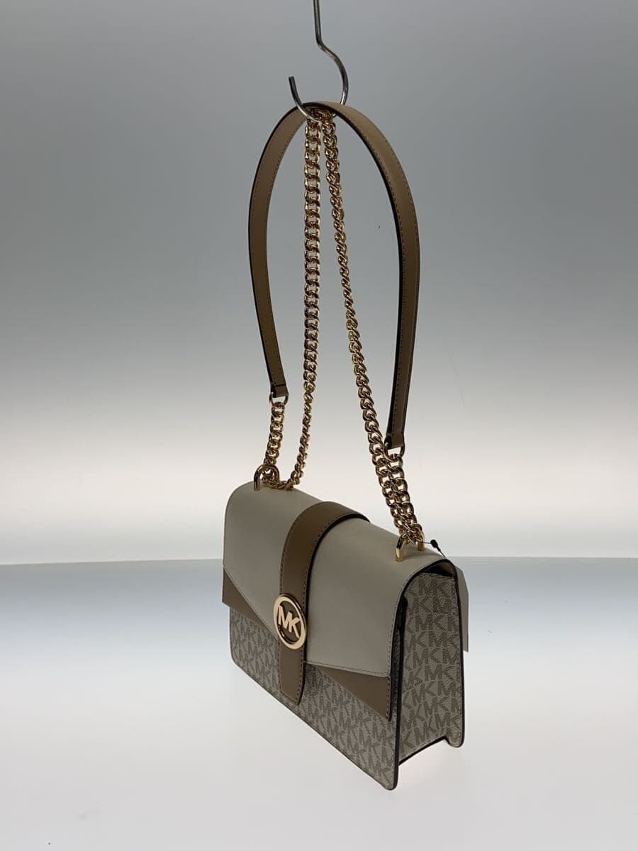 MICHAEL KORS Shoulder Bag Faux Leather BEG All Over Pattern 35S5GGRC1B 2