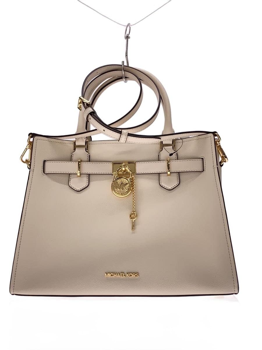 MICHAEL KORS Shoulder Bag Faux Leather BEG Solid 35T1GHMS2L