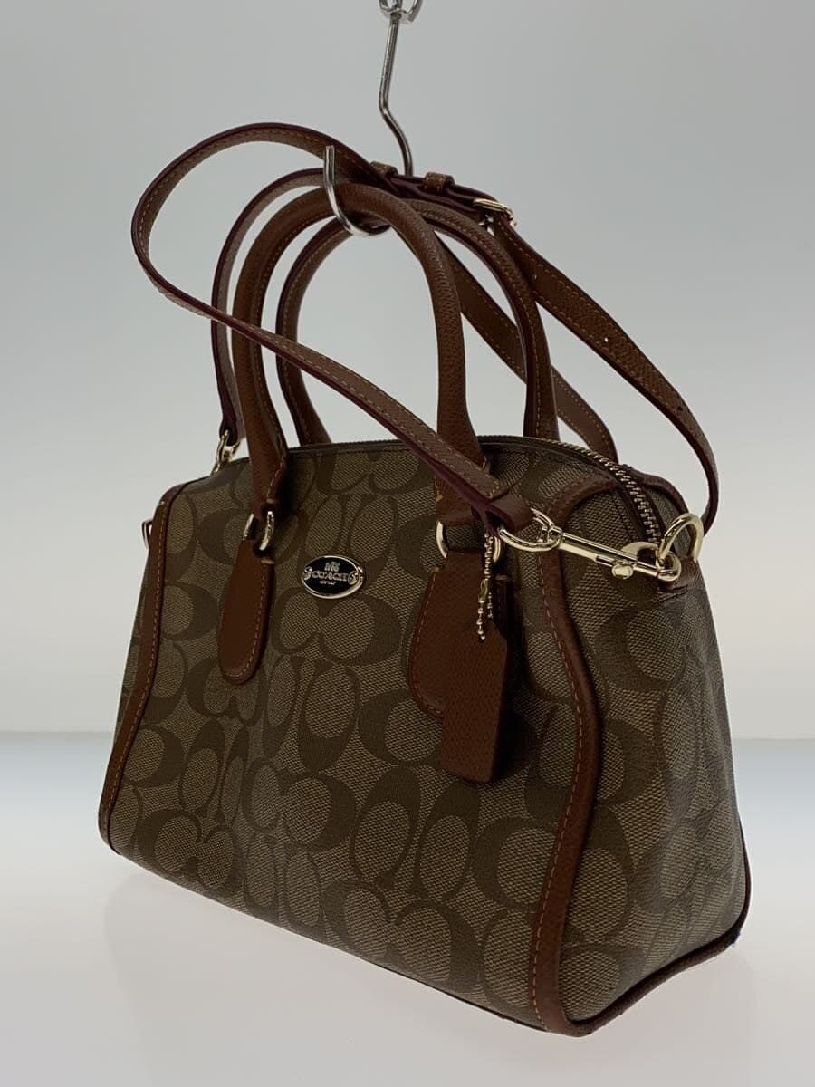 COACH Shoulder Bag Leather BRW 2