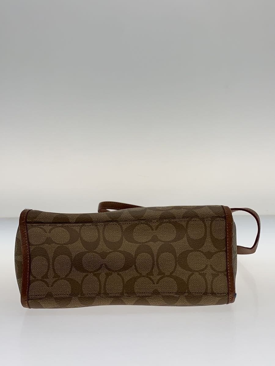 COACH Shoulder Bag Leather BRW 4