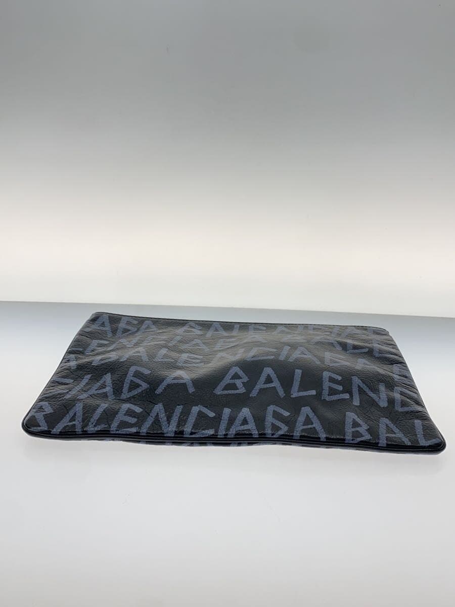 BALENCIAGA Second Bag Leather BLK 535532 4