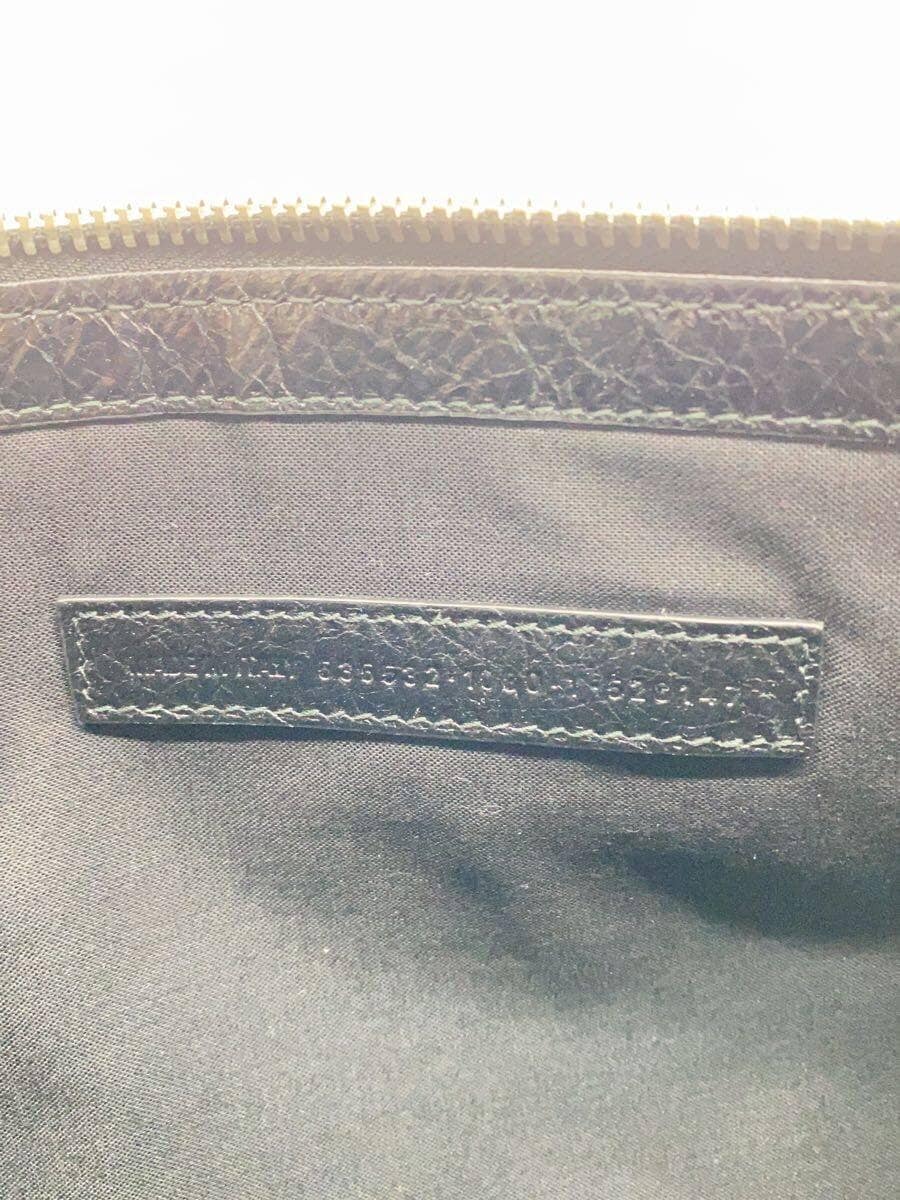 BALENCIAGA Second Bag Leather BLK 535532 5