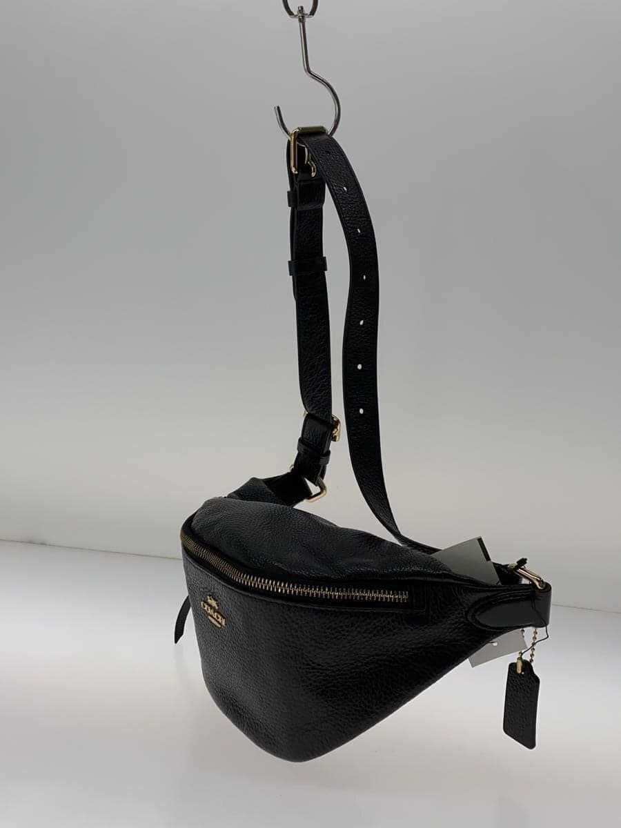 COACH Shoulder Bag Leather BLK f48738 2