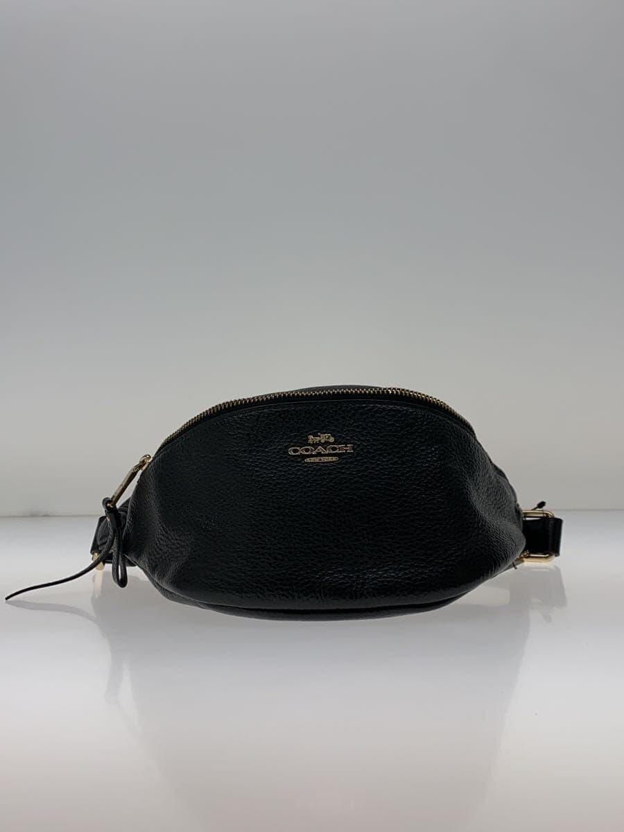 COACH Shoulder Bag Leather BLK f48738 4