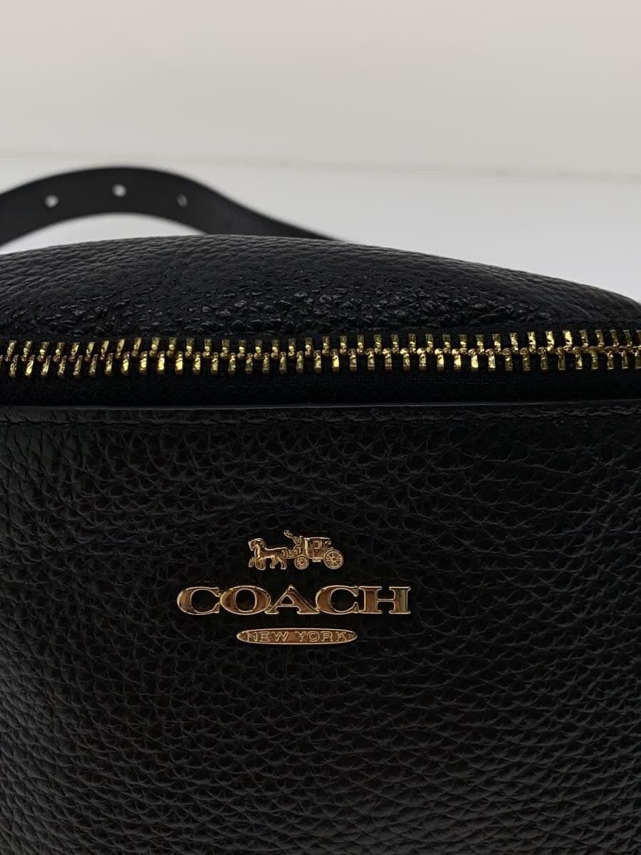 COACH Shoulder Bag Leather BLK f48738 5