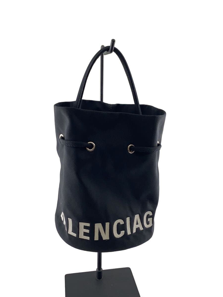 BALENCIAGA Shoulder Bag Nylon BLK 619458