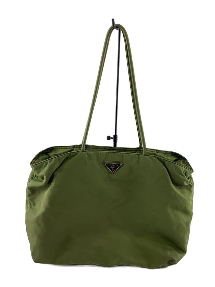 PRADA Handbag Nylon GRN