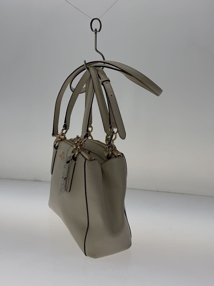 COACH Shoulder Bag Leather BEG Solid f36704 2