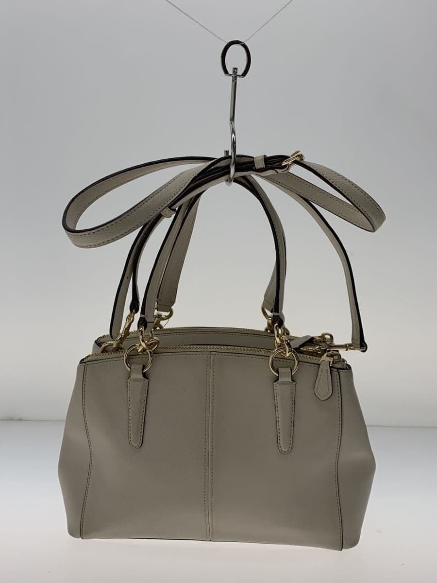 COACH Shoulder Bag Leather BEG Solid f36704 3