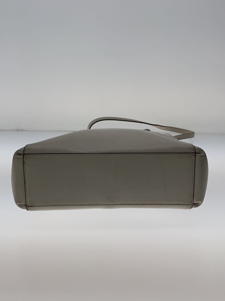 COACH Shoulder Bag Leather BEG Solid f36704 4