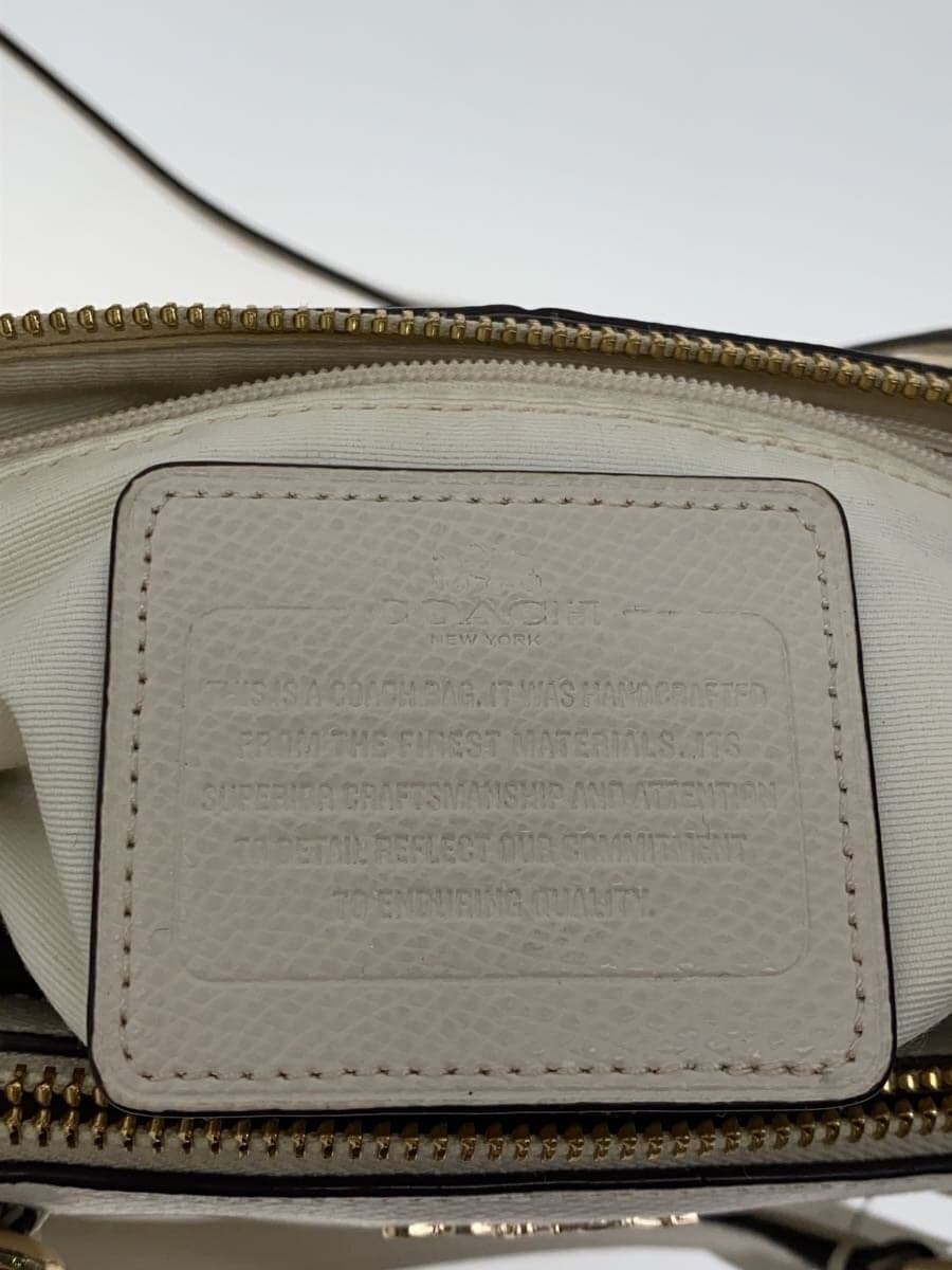 COACH Shoulder Bag Leather BEG Solid f36704 5