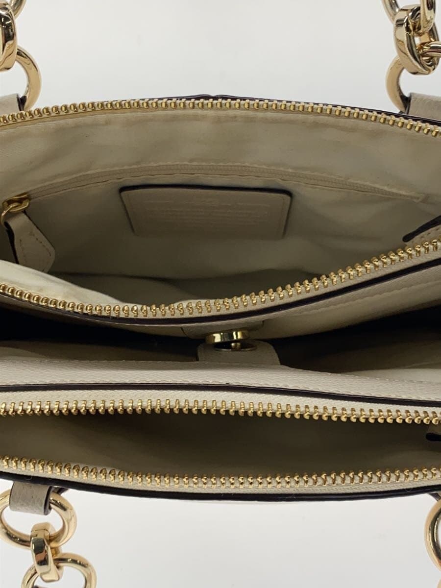 COACH Shoulder Bag Leather BEG Solid f36704 6