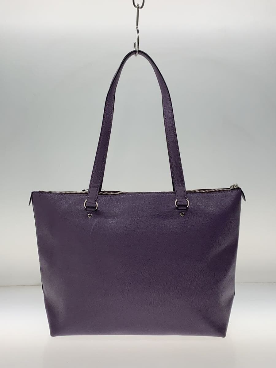 COACH Tote Bag_Navy Leather PUP 3