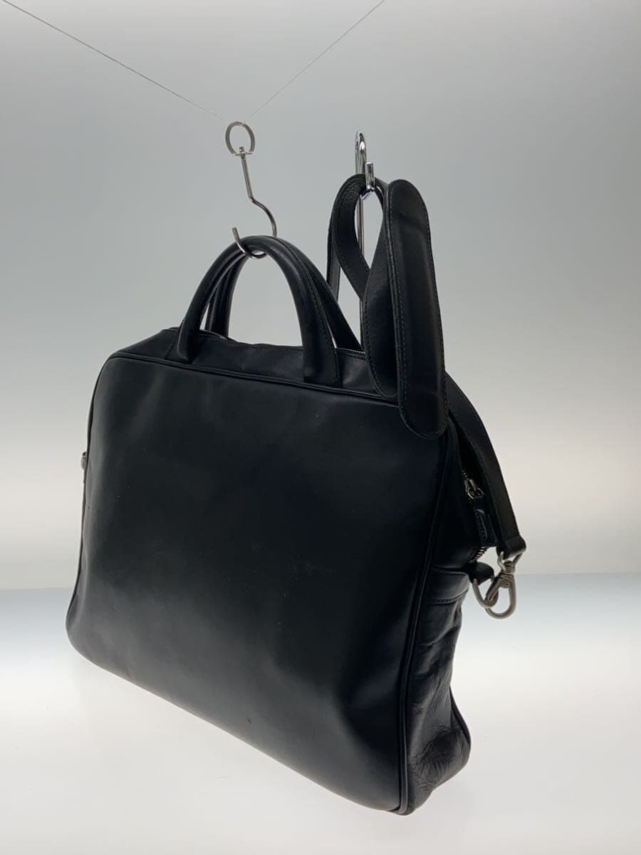 BREE Briefcase Leather Black Solid Color 2