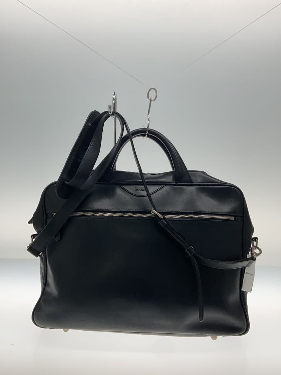 BREE Briefcase Leather Black Solid Color 3