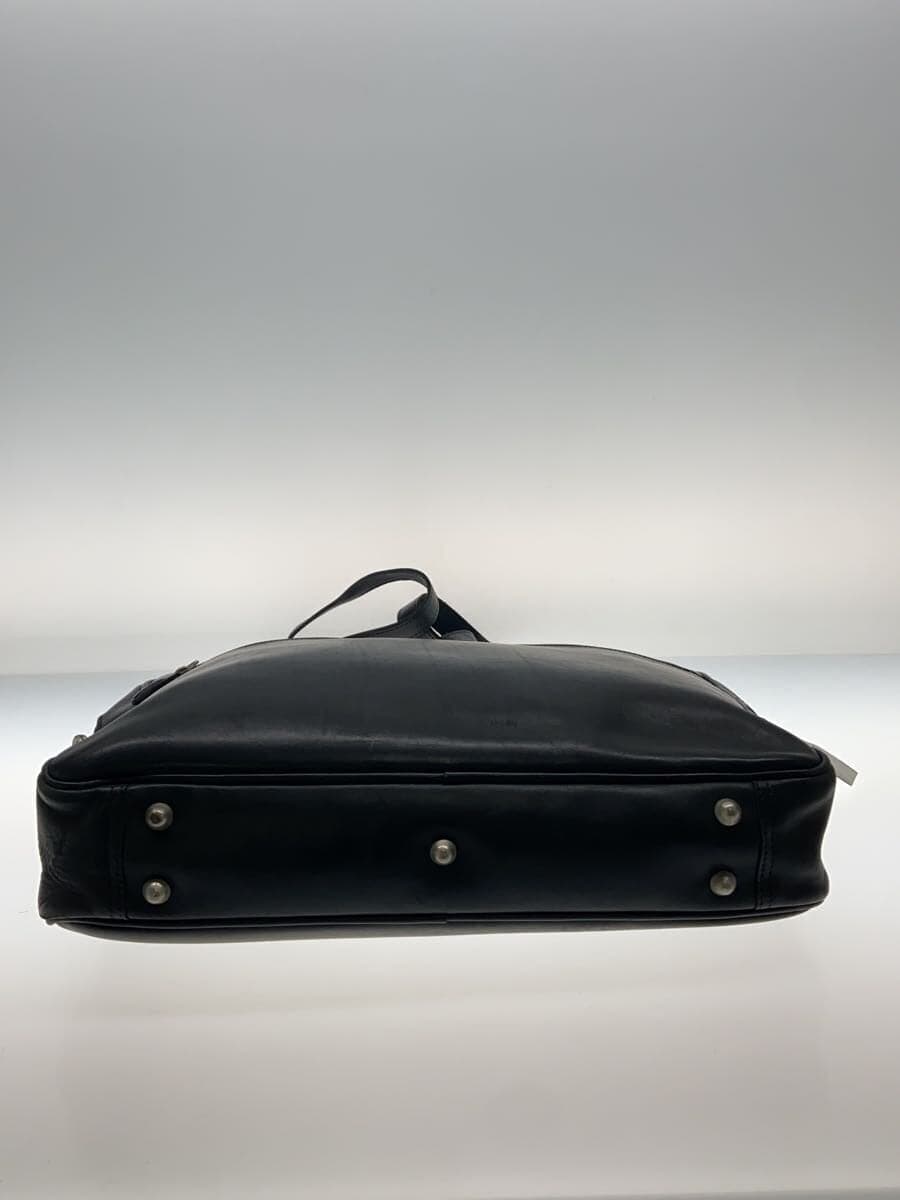 BREE Briefcase Leather Black Solid Color 4