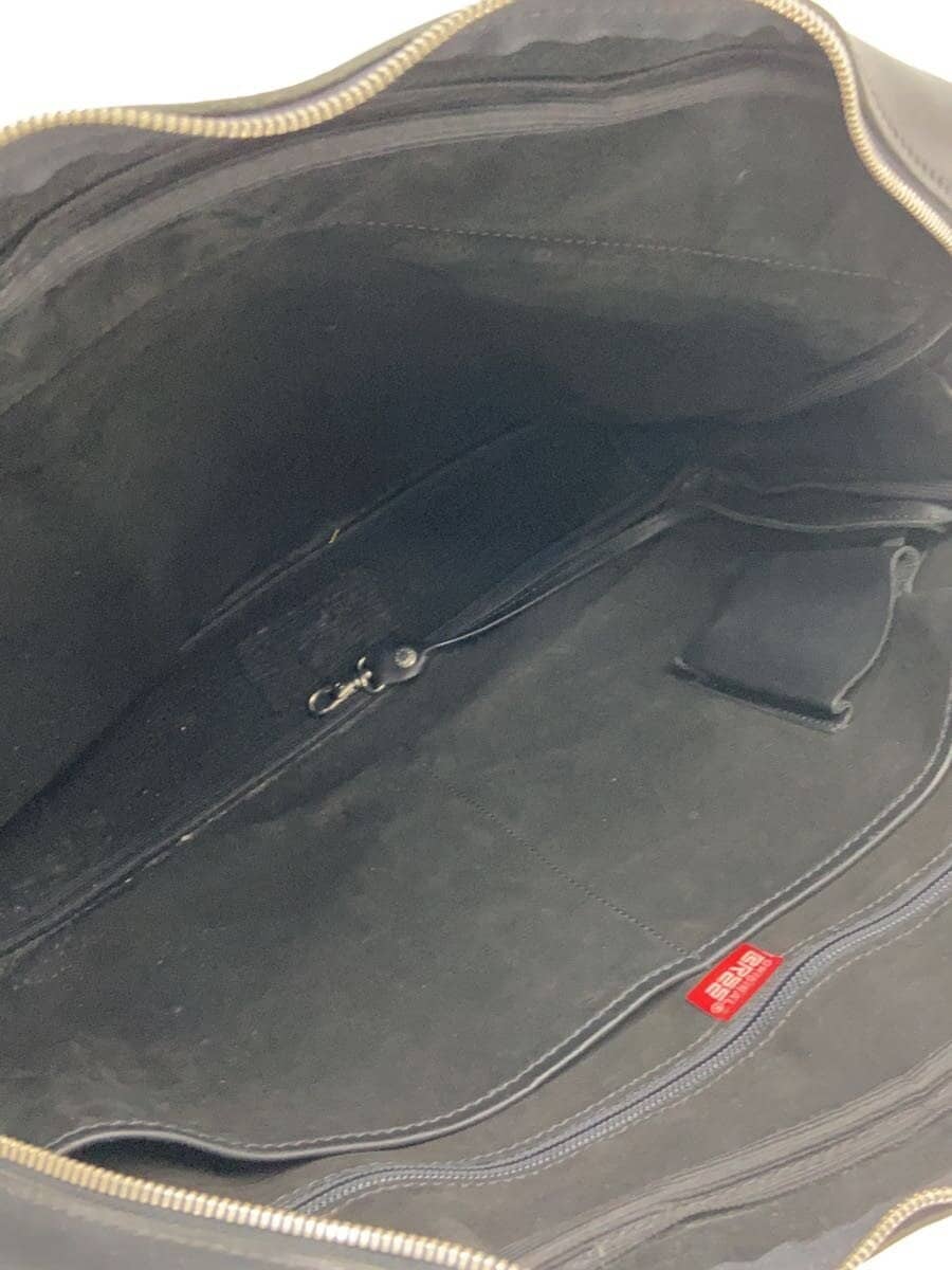 BREE Briefcase Leather Black Solid Color 6