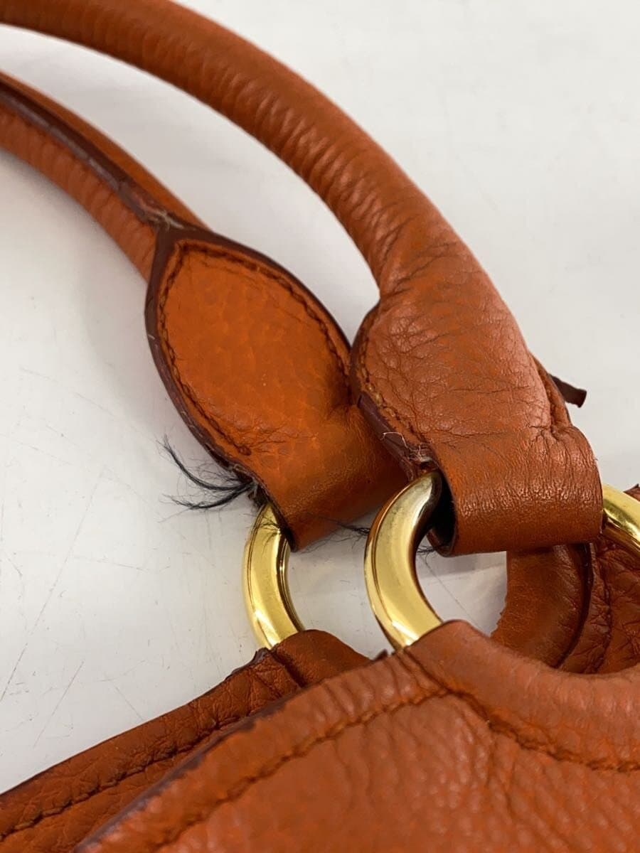 MIU MIU Tote Bag Leather ORN Solid With Stain 7