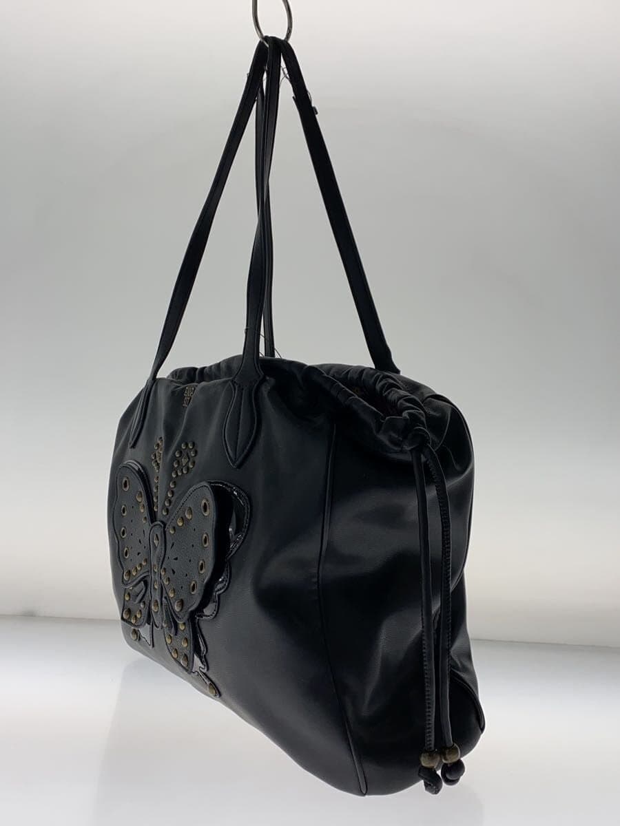 ANNA SUI Bag Leather Black 2