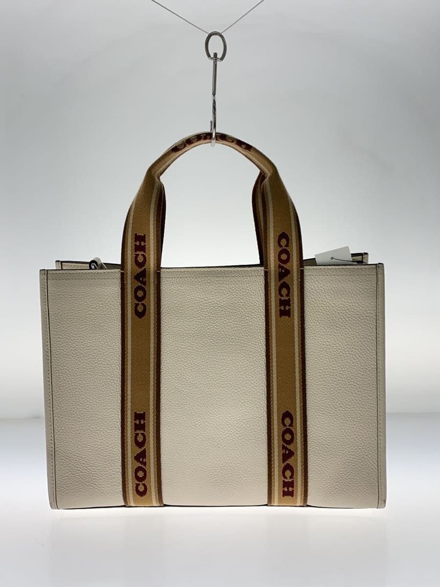 COACH Tote Bag -- WHT Solid Color CU997 3