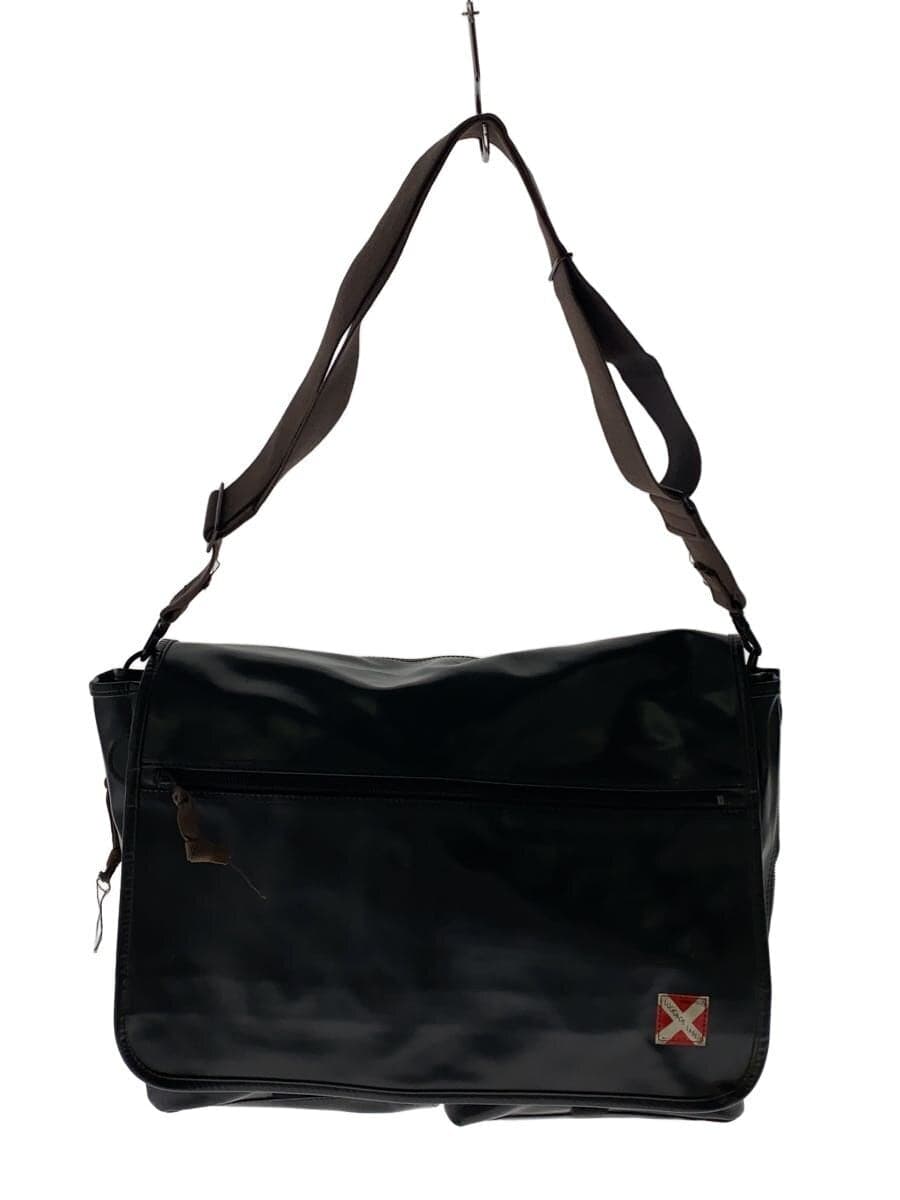 LUGGAGE LABEL Shoulder Bag -- BLK Solid Color