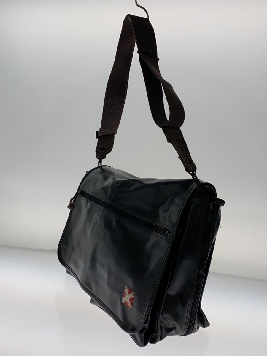 LUGGAGE LABEL Shoulder Bag -- BLK Solid Color 2