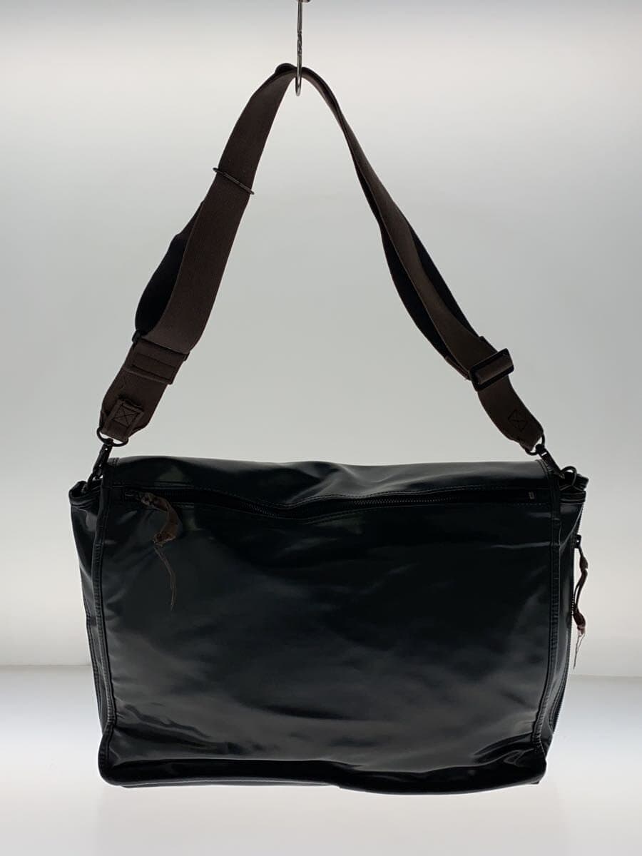 LUGGAGE LABEL Shoulder Bag -- BLK Solid Color 3