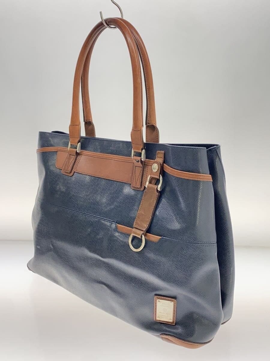 MSPC (master-piece) Tote Bag Leather Navy 02501 2