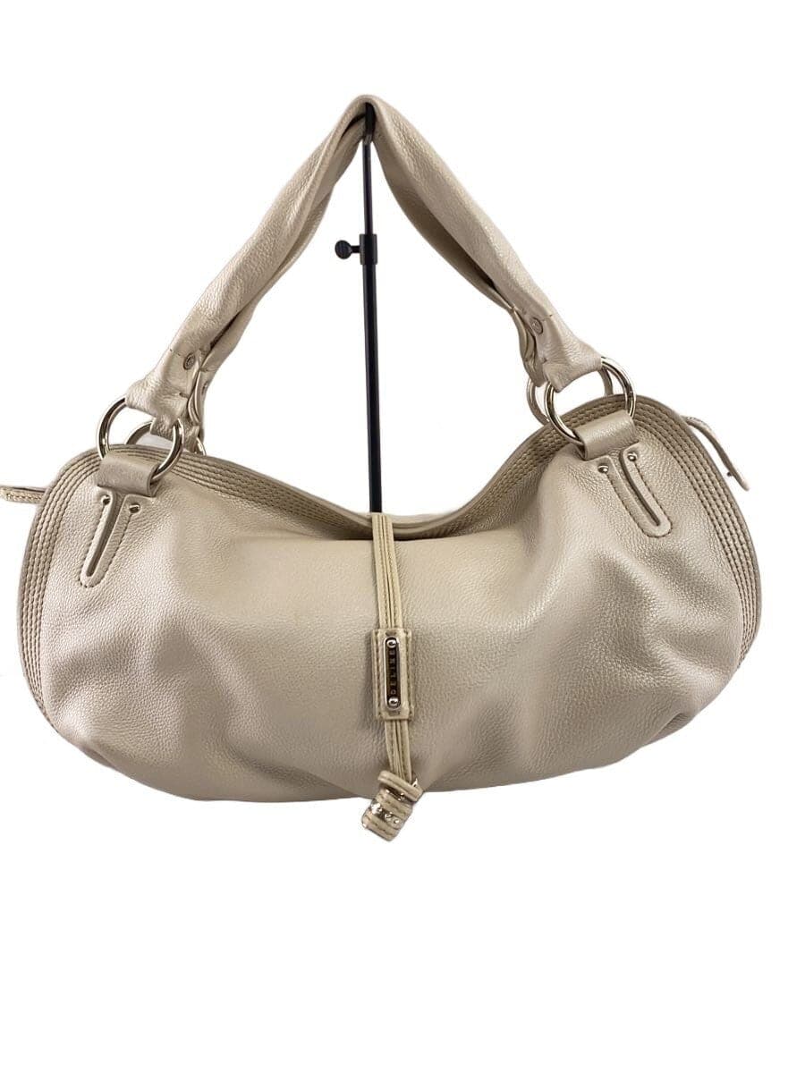 CELINE Bittersweet Tote Bag Leather BEG Plain Condition Considered