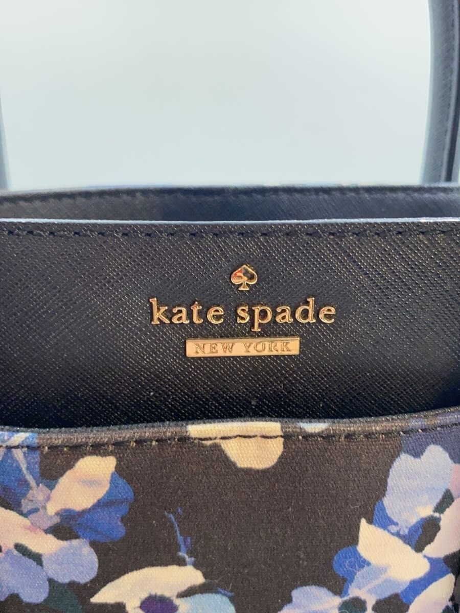 kate spade new york Handbag Leather BLK Floral PXRU6926 5
