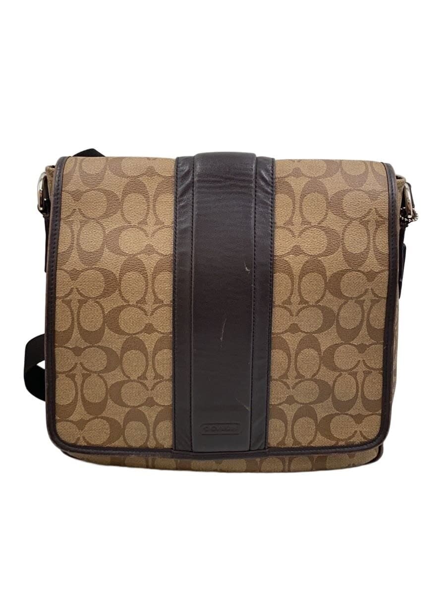 COACH Shoulder Bag Leather BRW Monogram