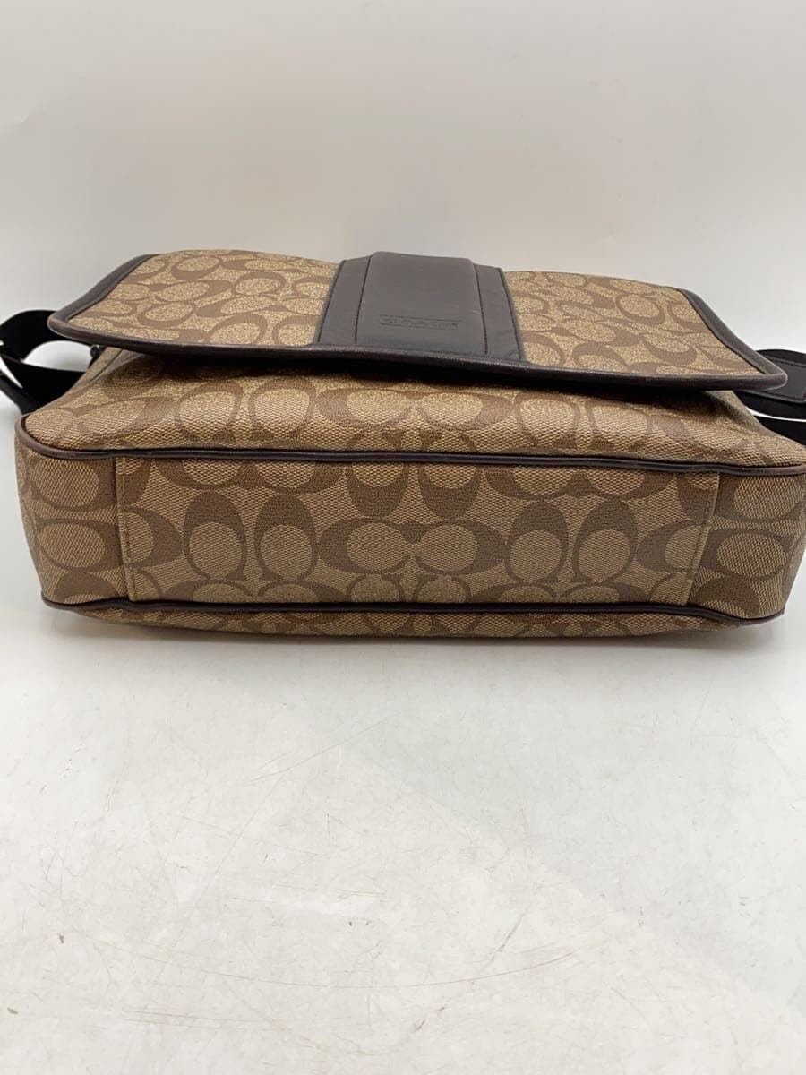 COACH Shoulder Bag Leather BRW Monogram 4