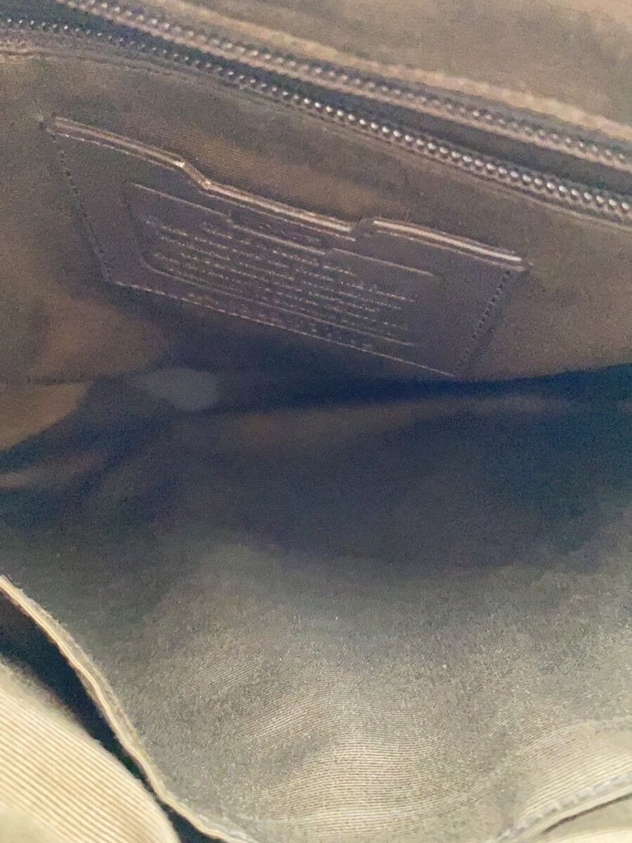 COACH Shoulder Bag Leather BRW Monogram 6