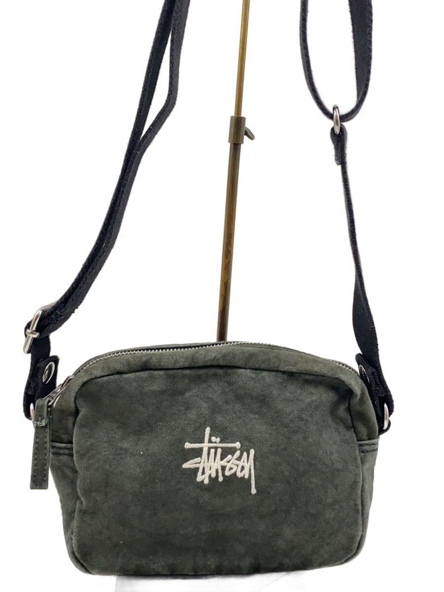 STUSSY Shoulder Bag Cotton GRY Solid