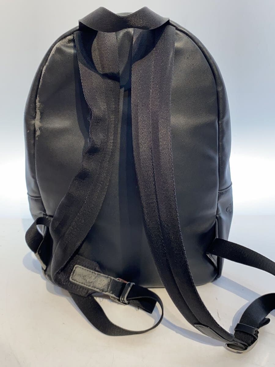 Calvin Klein Backpack Leather BLK All Over Pattern 3