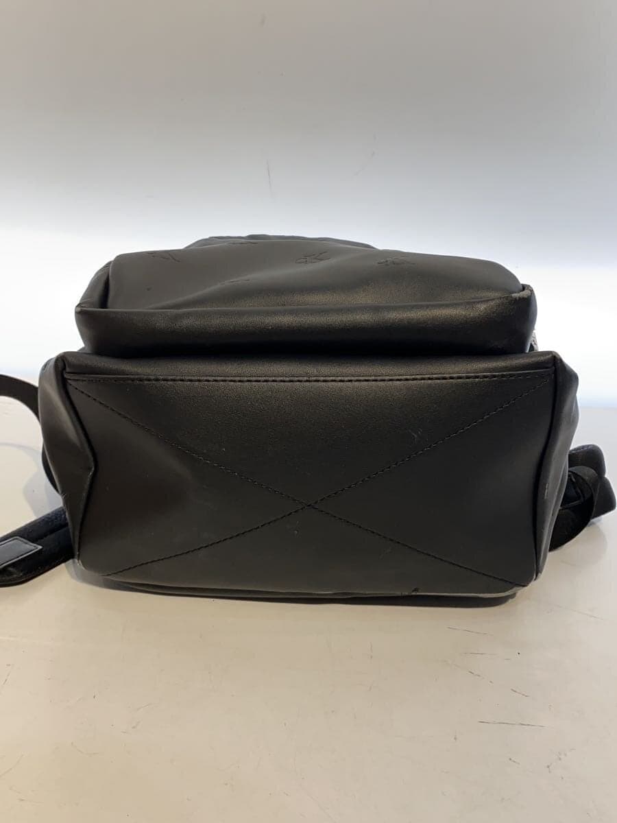 Calvin Klein Backpack Leather BLK All Over Pattern 4