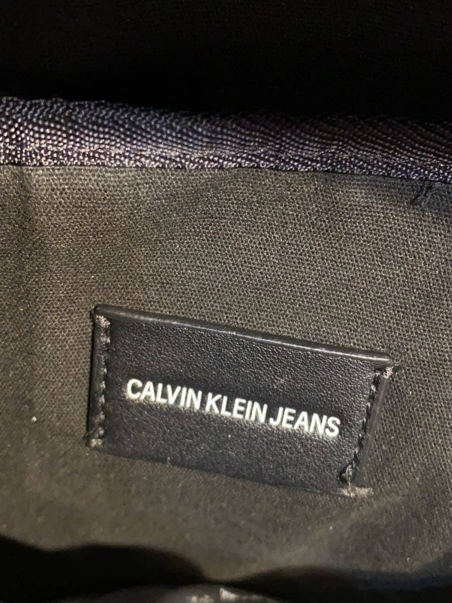 Calvin Klein Backpack Leather BLK All Over Pattern 5