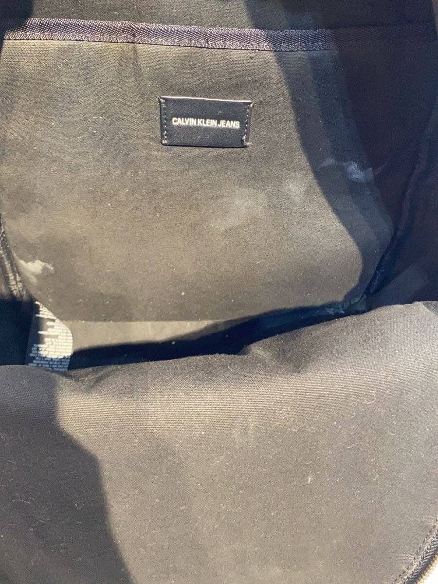 Calvin Klein Backpack Leather BLK All Over Pattern 6